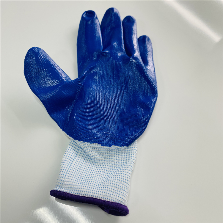 Premium Quality Nylon Rubber Coated Safety Hand Gloves For